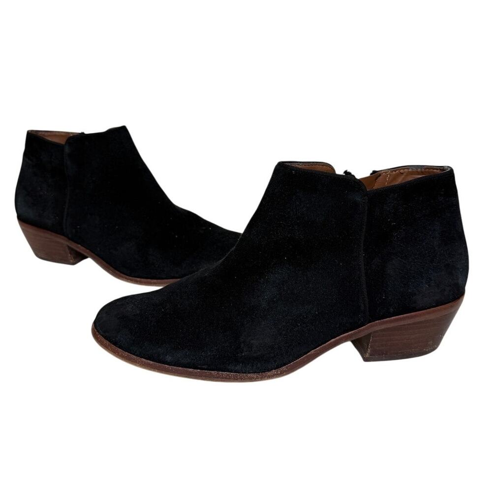 Sam Edelman Size 9 Suede Black Booties Closet Staple Fall Autumn Work Short Boot